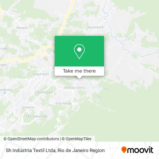 Sh Indústria Textil Ltda map