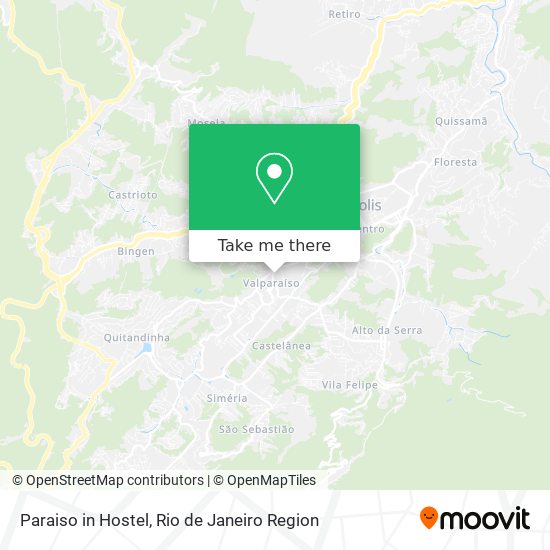 Paraiso in Hostel map