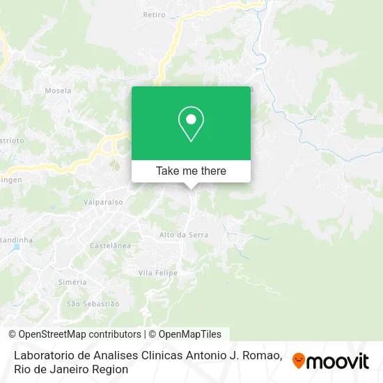 Laboratorio de Analises Clinicas Antonio J. Romao map