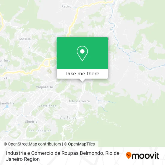 Industria e Comercio de Roupas Belmondo map