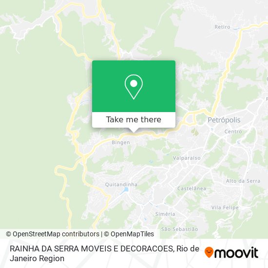 RAINHA DA SERRA MOVEIS E DECORACOES map
