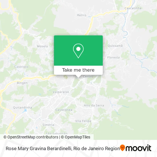 Rose Mary Gravina Berardinelli map