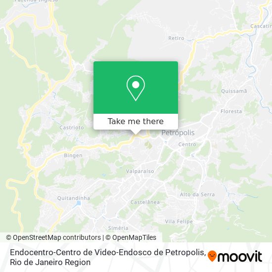 Endocentro-Centro de Video-Endosco de Petropolis map