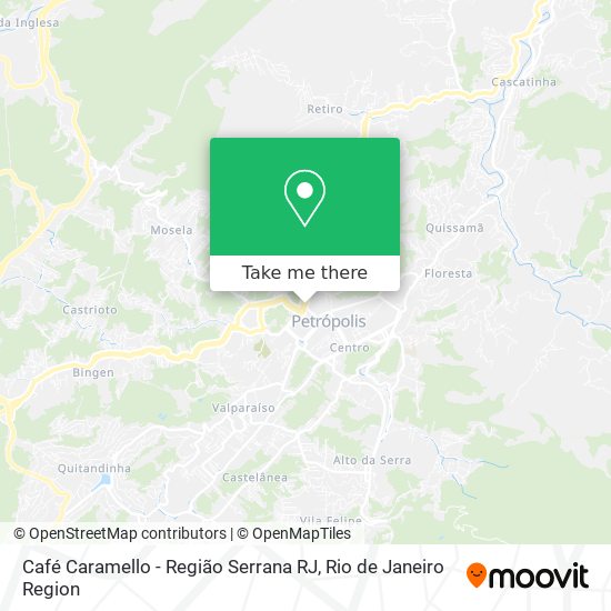 Café Caramello - Região Serrana RJ map