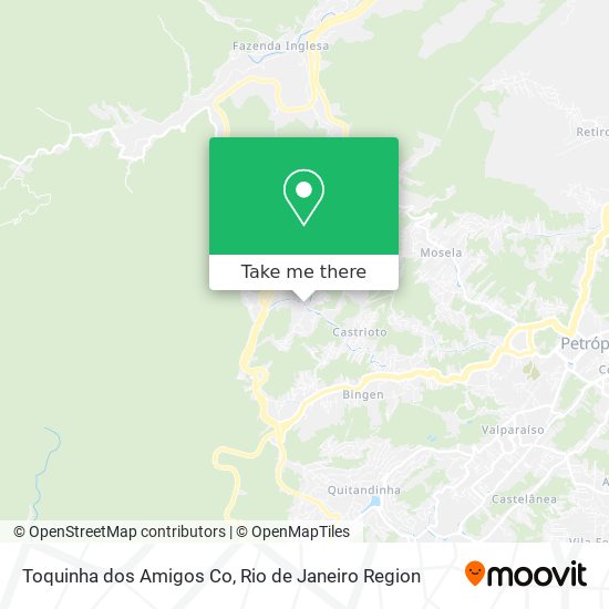 Toquinha dos Amigos Co map