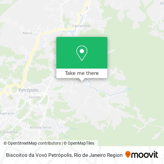 Mapa Biscoitos da Vovó Petrópolis