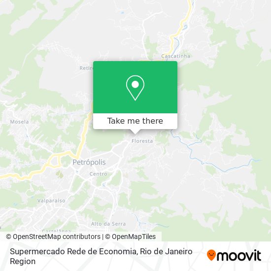 Supermercado Rede de Economia map