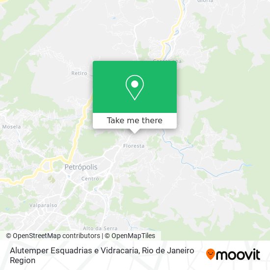 Alutemper Esquadrias e Vidracaria map