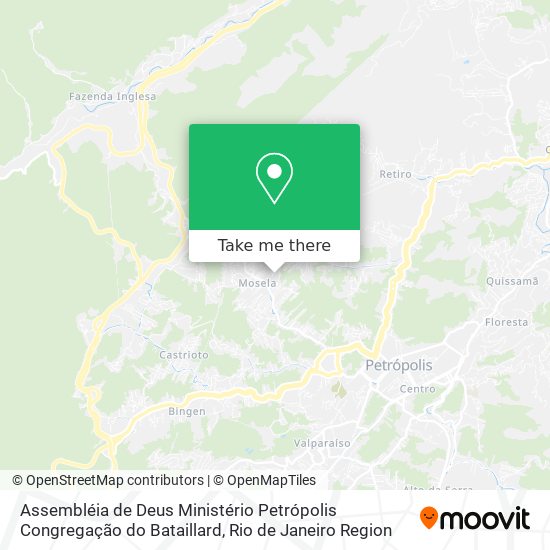 Assembléia de Deus Ministério Petrópolis Congregação do Bataillard map
