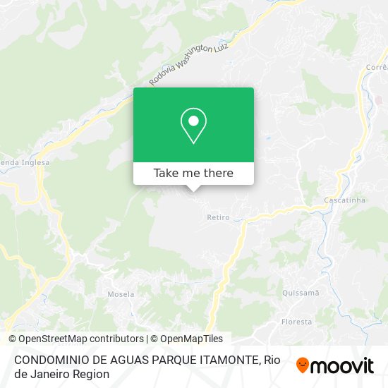 CONDOMINIO DE AGUAS PARQUE ITAMONTE map