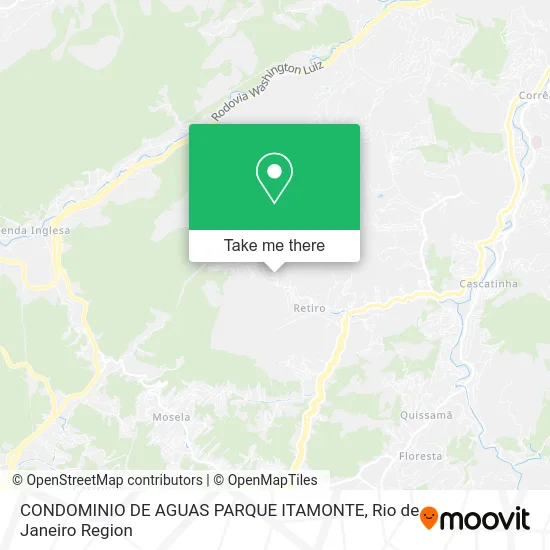 CONDOMINIO DE AGUAS PARQUE ITAMONTE map
