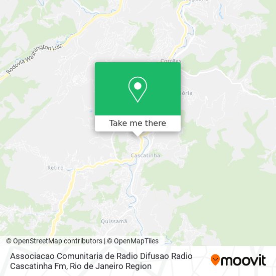 Associacao Comunitaria de Radio Difusao Radio Cascatinha Fm map