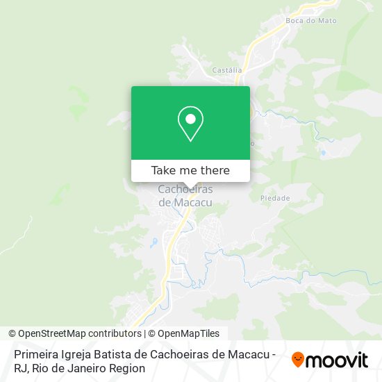 Primeira Igreja Batista de Cachoeiras de Macacu - RJ map