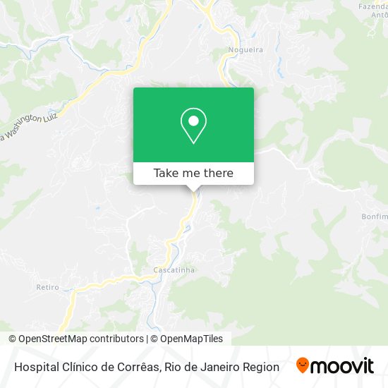 Hospital Clínico de Corrêas map