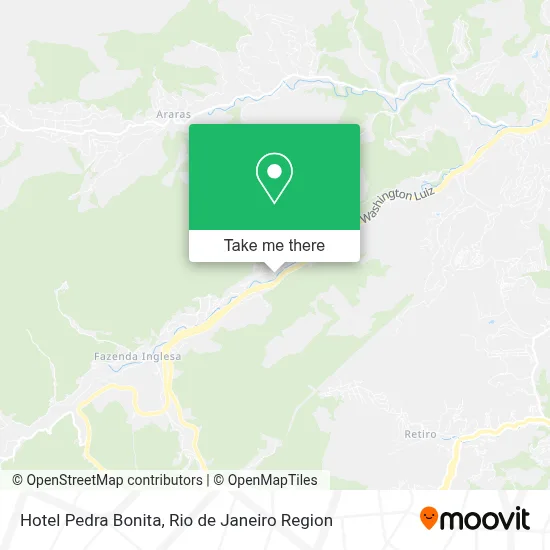 Hotel Pedra Bonita map