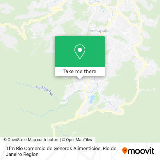 Tfm Rio Comercio de Generos Alimenticios map