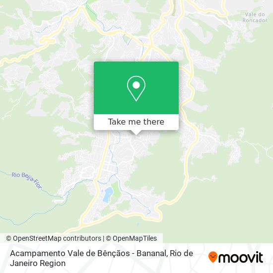 Acampamento Vale de Bênçãos - Bananal map