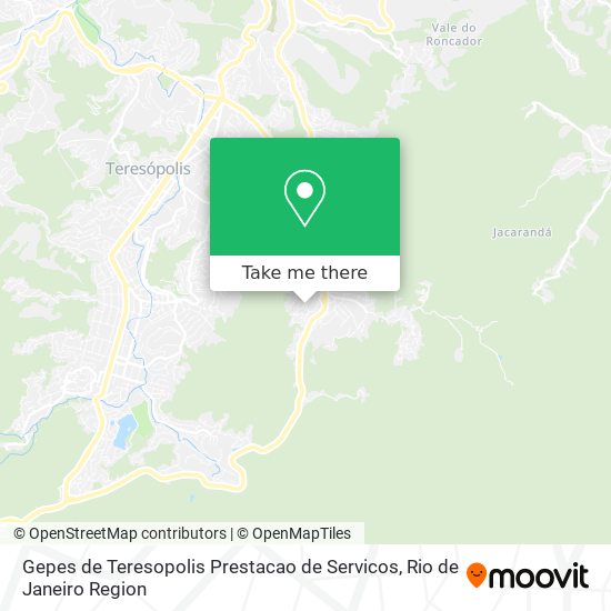 Gepes de Teresopolis Prestacao de Servicos map