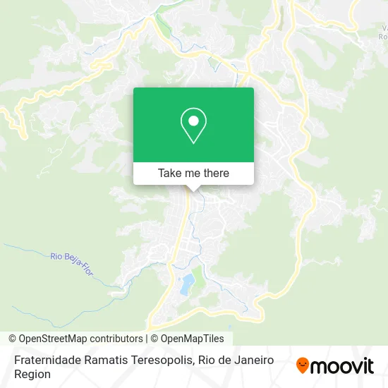 Fraternidade Ramatis Teresopolis map