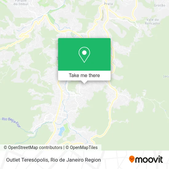 Outlet Teresópolis map