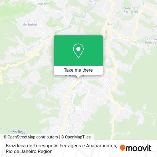 Brazdeca de Teresopolis Ferragens e Acabamentos map