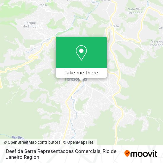 Deef da Serra Representacoes Comerciais map