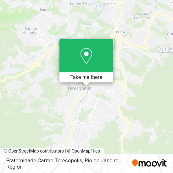 Fraternidade Carmo Teresopolis map