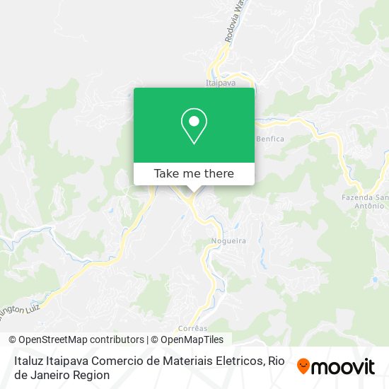 Italuz Itaipava Comercio de Materiais Eletricos map