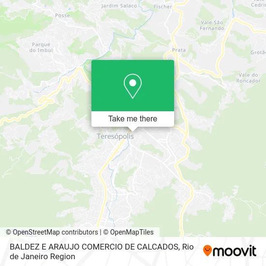 BALDEZ E ARAUJO COMERCIO DE CALCADOS map