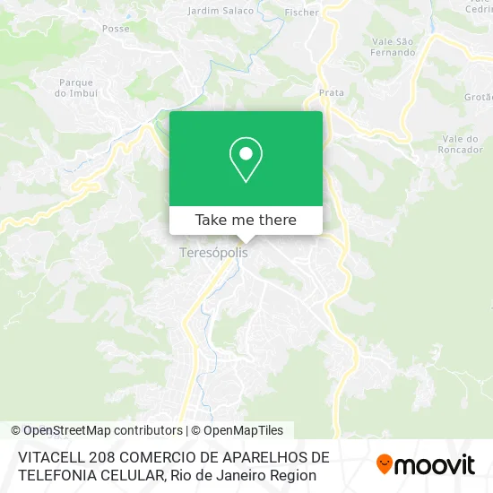 VITACELL 208 COMERCIO DE APARELHOS DE TELEFONIA CELULAR map