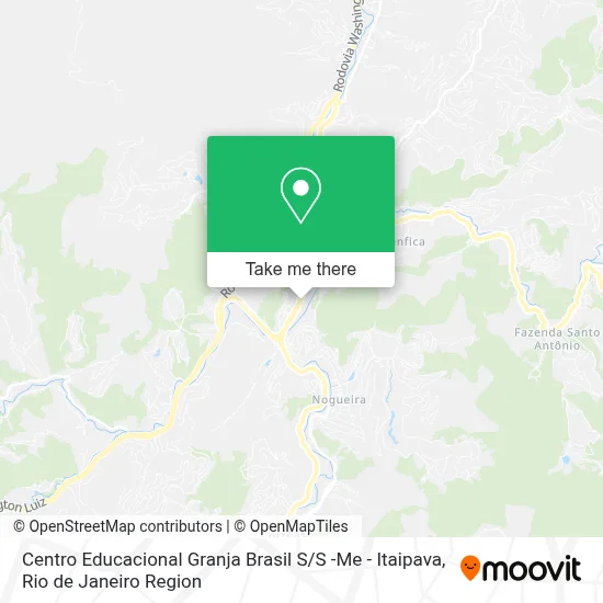 Centro Educacional Granja Brasil S / S -Me - Itaipava map