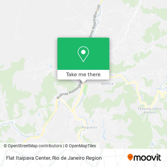 Flat Itaipava Center map