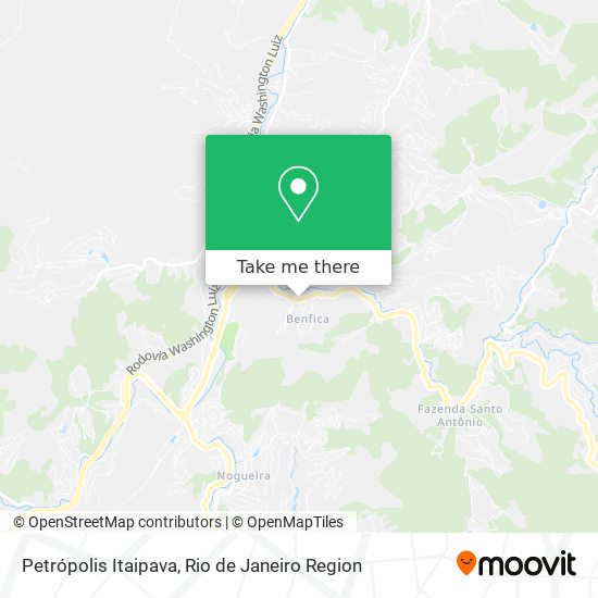 Petrópolis Itaipava map