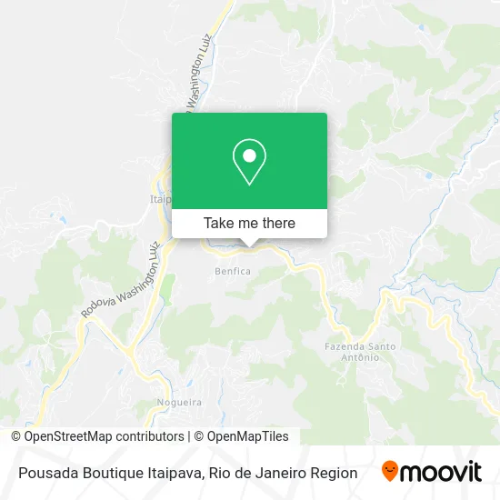 Pousada Boutique Itaipava map