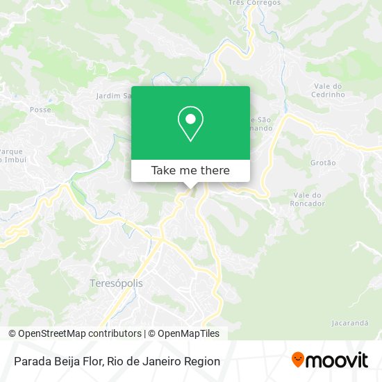 Parada Beija Flor map