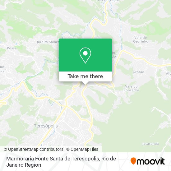 Marmoraria Fonte Santa de Teresopolis map