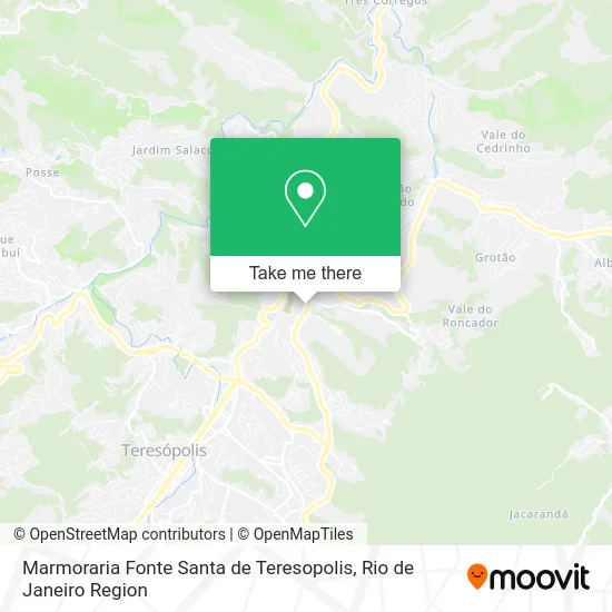 Marmoraria Fonte Santa de Teresopolis map