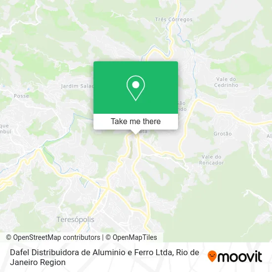 Dafel Distribuidora de Aluminio e Ferro Ltda map