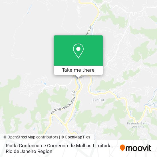 Riatla Confeccao e Comercio de Malhas Limitada map
