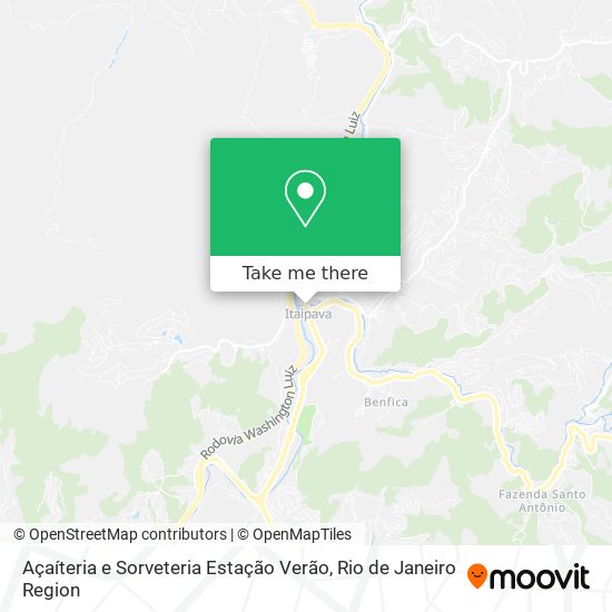 Açaíteria e Sorveteria Estação Verão map