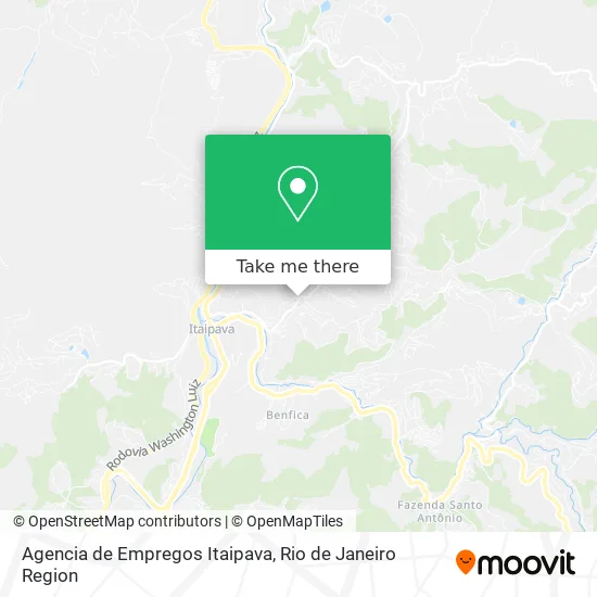 Agencia de Empregos Itaipava map