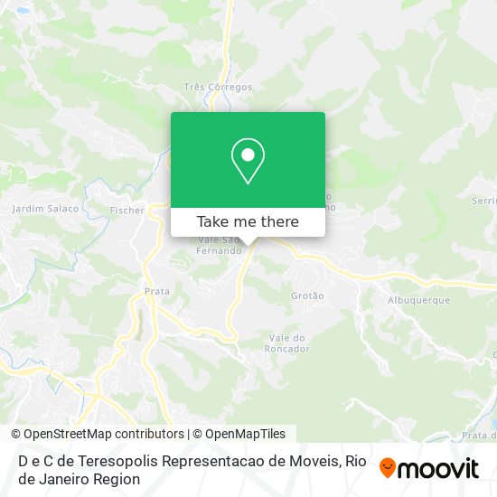 Mapa D e C de Teresopolis Representacao de Moveis