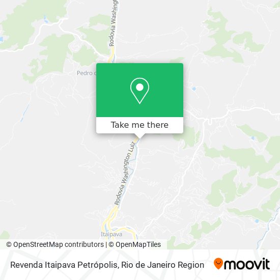 Revenda Itaipava Petrópolis map