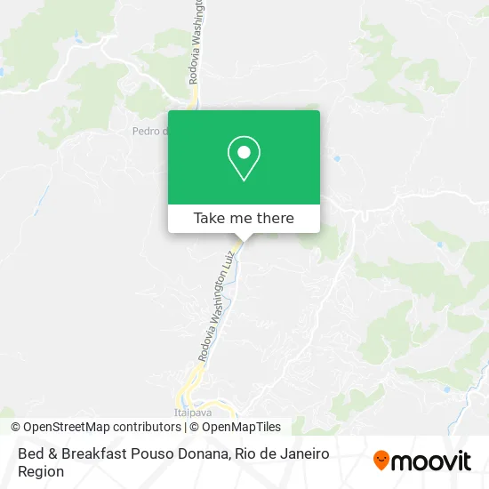 Bed & Breakfast Pouso Donana map