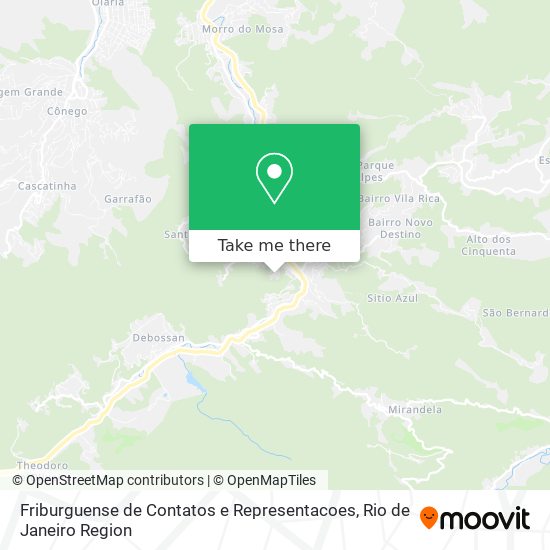 Friburguense de Contatos e Representacoes map
