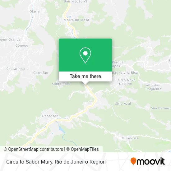 Circuito Sabor Mury map