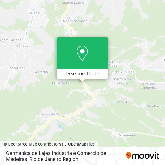 Germanica de Lajes Industria e Comercio de Madeiras map
