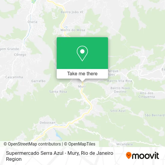 Supermercado Serra Azul - Mury map