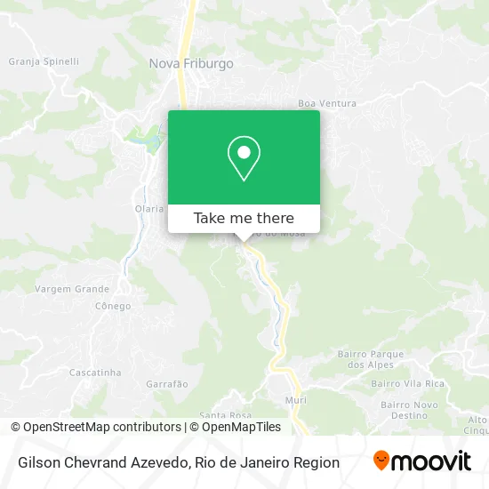 Gilson Chevrand Azevedo map