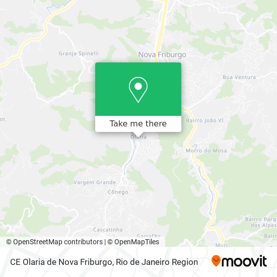 Mapa CE Olaria de Nova Friburgo